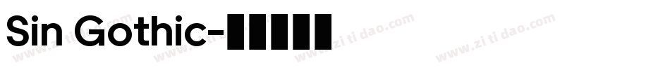 Sin Gothic字体转换